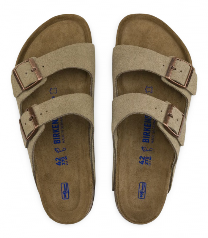 Sandalia taupe dos hebillas bio Birkenstock 951303