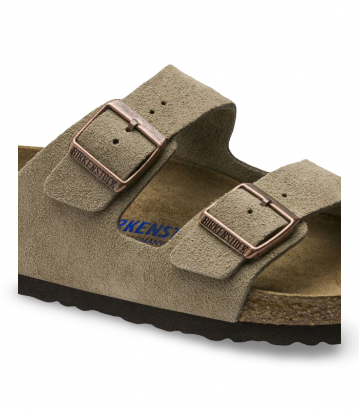 Sandalia taupe dos hebillas bio Birkenstock 951303