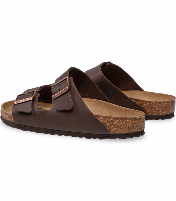 Sandalia marrón clásica dos hebillas Birkenstock