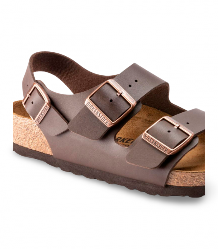 Sandalia marrón con tira trasera Birkenstock 34701, cómoda