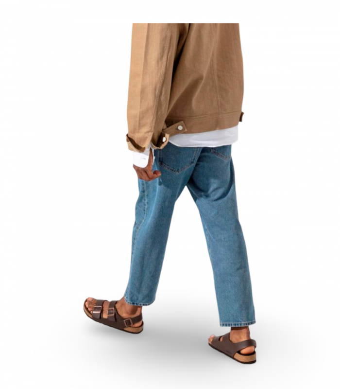 Sandalia marrón con tira trasera Birkenstock 34701, cómoda