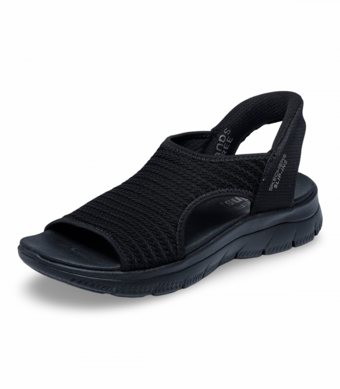 Sandalia negra Slip-Ins ligera Skechers 119519