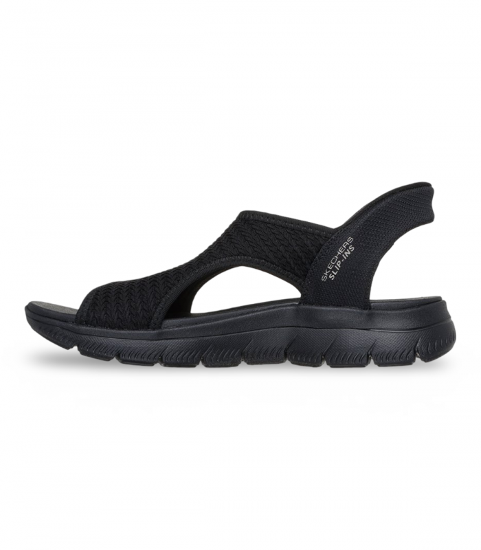 Sandalia negra Slip-Ins ligera Skechers 119519