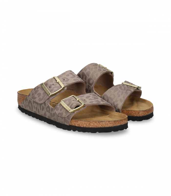 Sandalia animal print gris taupe Birkenstock 1031941