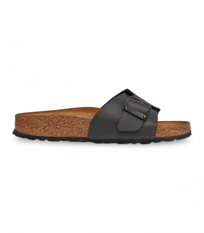 Sandalia negra clásica hebilla Birkenstock