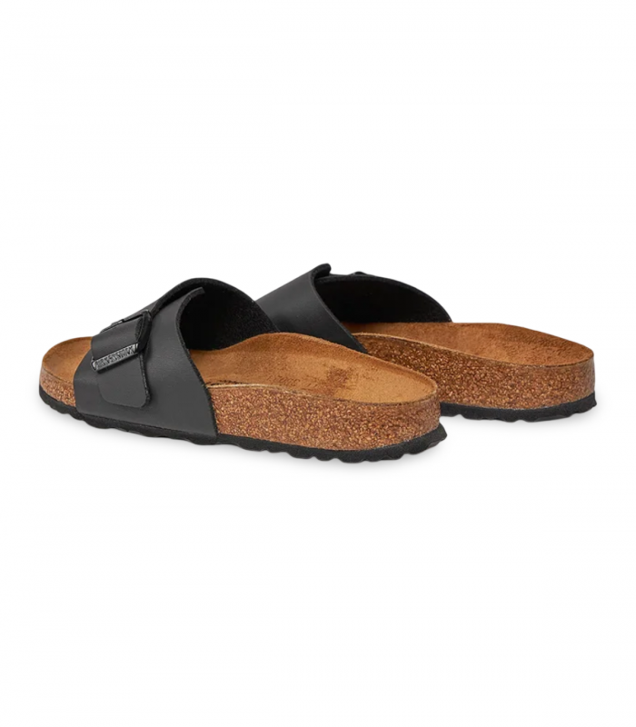 Sandalia negra clásica hebilla Birkenstock