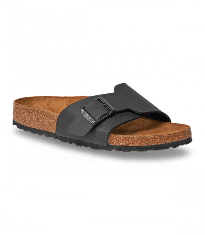 Sandalia negra clásica hebilla Birkenstock