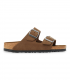 Sandalia cuero nobuck elegante Birkenstock Arizona SFB