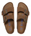 Sandalia cuero nobuck elegante Birkenstock Arizona SFB