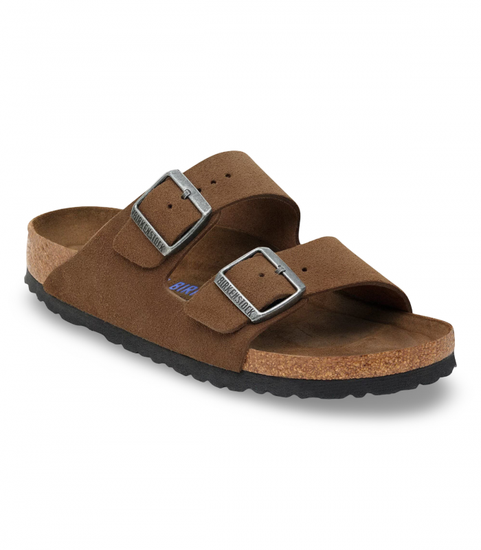 Sandalia cuero nobuck elegante Birkenstock Arizona SFB