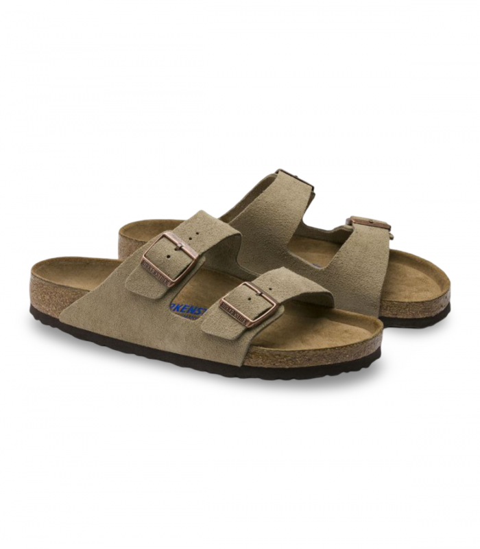 Sandalia serraje taupe dos hebillas Birkenstock 951303