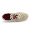 Deportivo beige de piel con suela mínima Victoria 1159102, cómodo y moderno