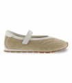Bailarina deportiva beige con velcro Victoria 1159107, cómoda para diario