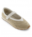 Bailarina deportiva beige con velcro Victoria 1159107, cómoda para diario