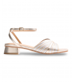 Sandalia platino tiras finas Gioseppo 78240, elegante