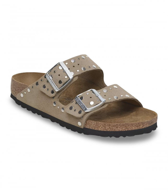 Sandalia taupe con tachas Birkenstock 1029390
