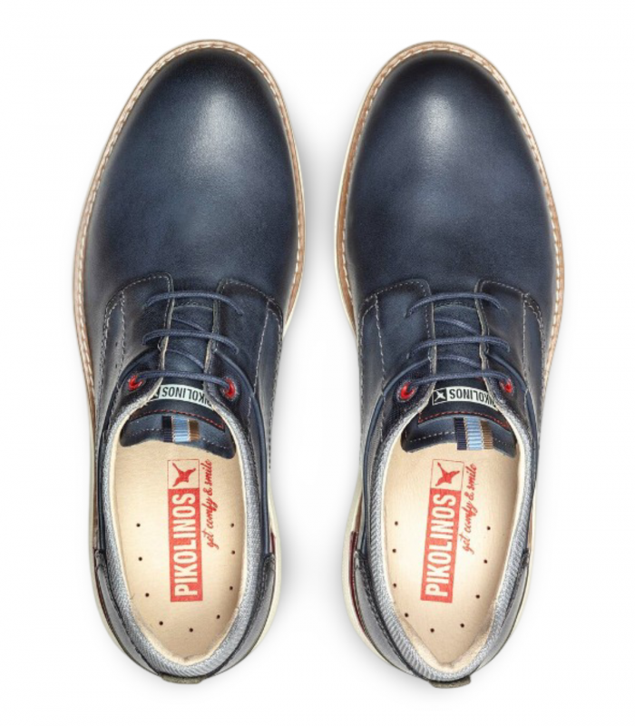 Blucher marino piel con cordones Pikolinos Manacor M1A-4276C1