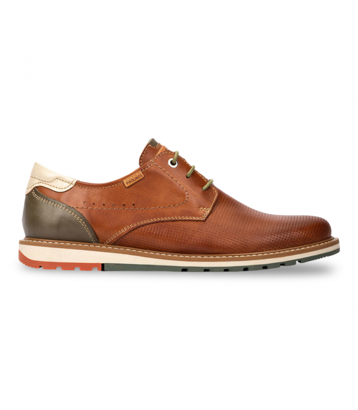 Blucher brandy clásico en piel Pikolinos Berna M8J-4322C1