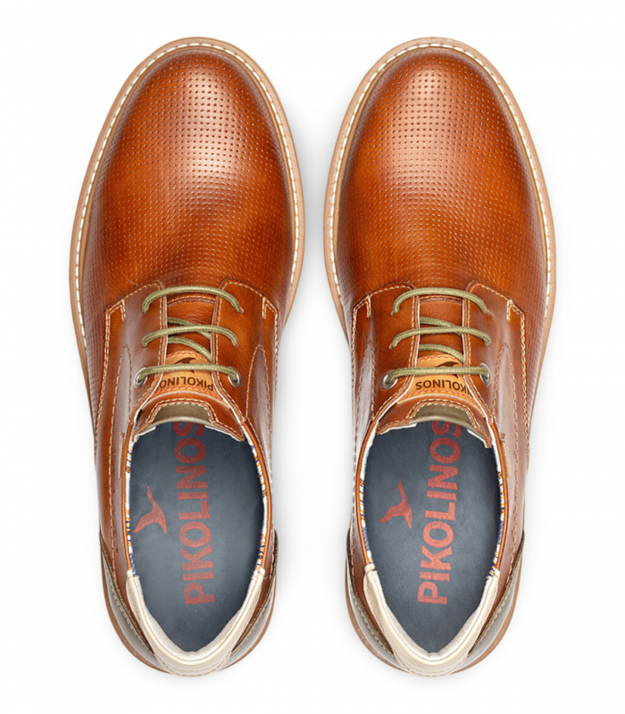 Blucher brandy clásico en piel Pikolinos Berna M8J-4322C1