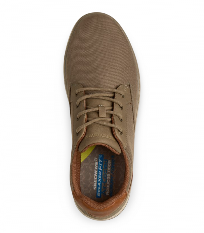 Zapato casual khaki ultraligero Skechers Garlan