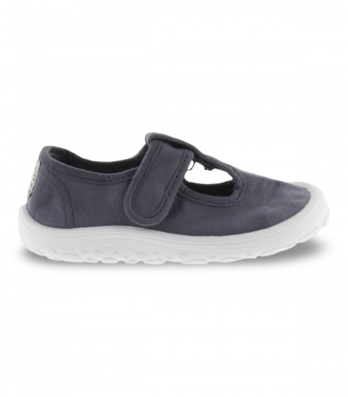 Zapatilla infantil lona azul Victoria