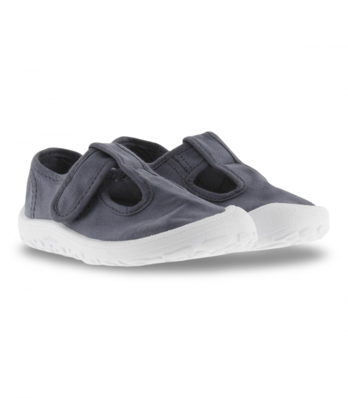 Zapatilla infantil lona azul Victoria