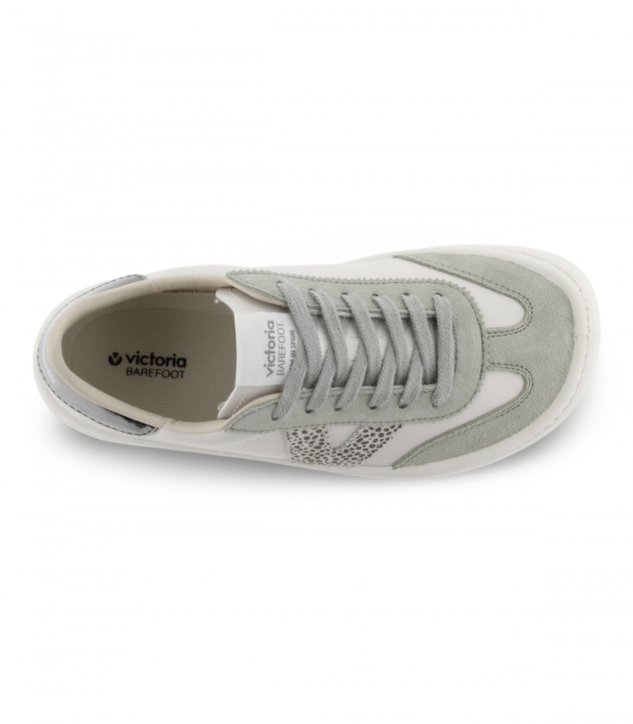Deportivo barefoot kaki de piel Victoria 1186101, minimal