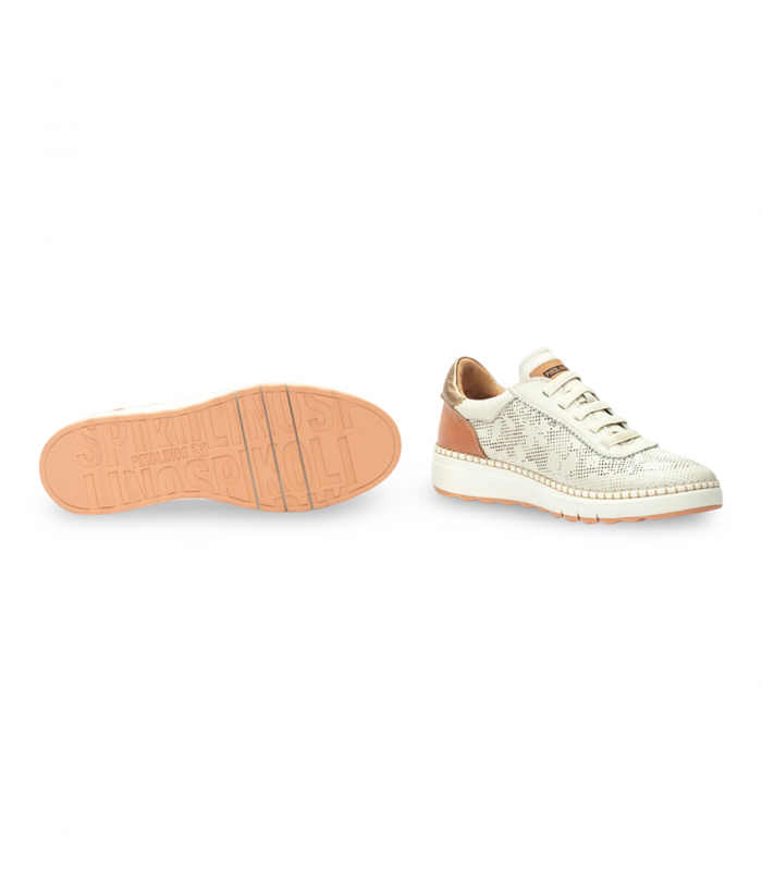 Zapato nata con elásticos troquelados Pikolinos Arenas, cómodo para diario