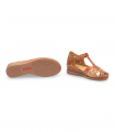 Sandalia brandy puntera cerrada Pikolinos Cadaqués, cómoda