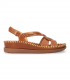 Sandalia brandy cosido artesanal Pikolinos Cadaqués W8K-1839