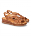 Sandalia brandy cosido artesanal Pikolinos Cadaqués W8K-1839