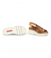 Sandalia brandy cuña con plataforma Pikolinos Gomera