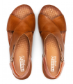 Sandalia cuña brandy elegante Pikolinos Mahon W9E-0912