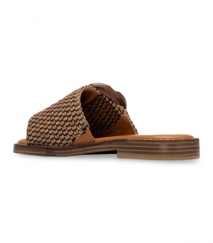 Sandalia rafia camel hebilla Carmela 163161