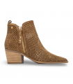Botín camel troquelado Carmela 163149, boho