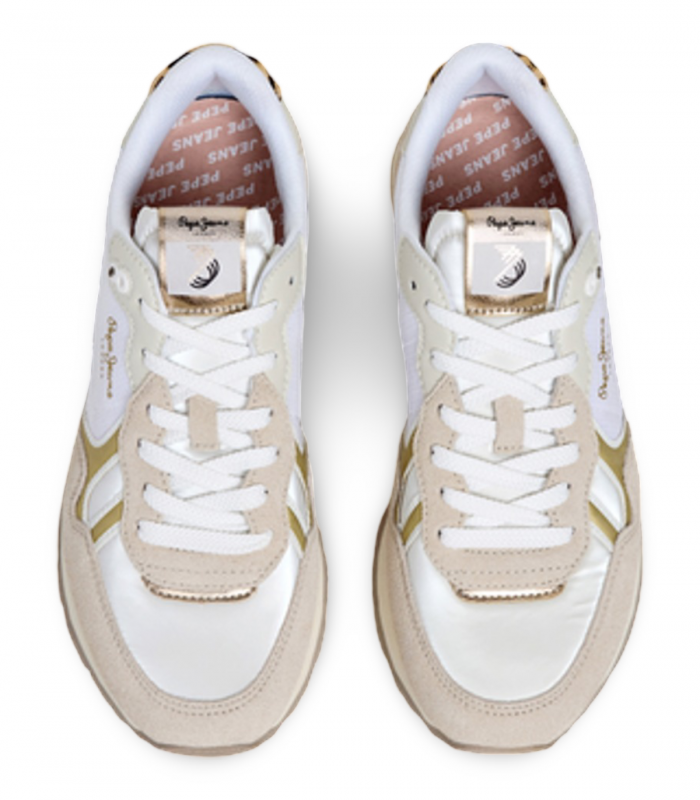 Deportiva urbana en blanco roto Pepe Jeans Brit Glen W, ligera y actual