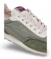 Deportiva runner verde y beige Pepe Jeans Jane Subtle, ligera y urbana