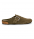Zueco serraje verde oliva Pepe Jeans Corby Clog