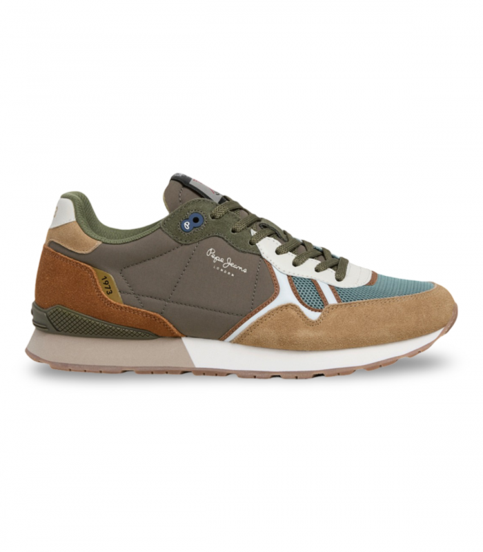 Deportiva hombre tonos tierra Pepe Jeans Brit Must, casual y cómoda