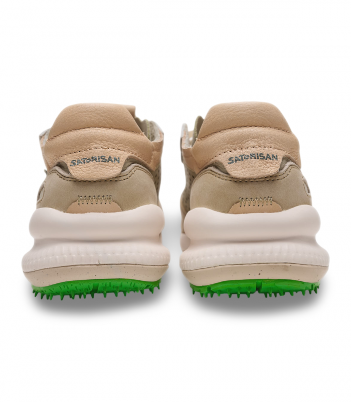 Deportiva premium verde urbano Satorisan Chacrona Laser, artesanal