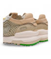 Deportiva premium verde urbano Satorisan Chacrona Laser, artesanal