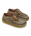 Zapato Wallaby nobuk lodo Satorisan Kwahu Rustic, flexible