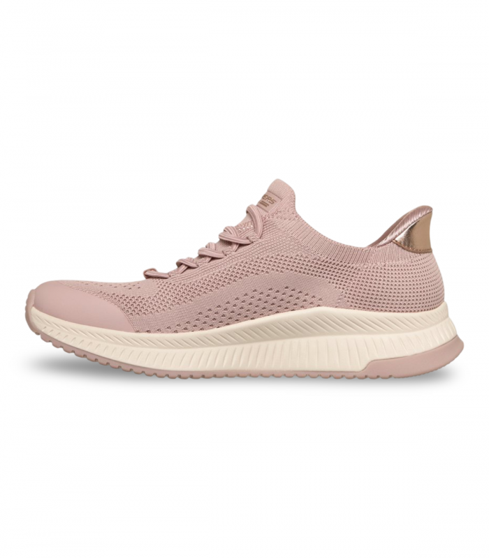 Deportivo rosa empolvado Skechers BOBS Squad 4, ligero