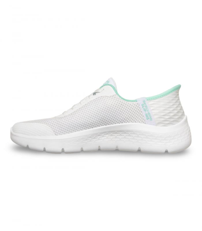 Deportivo blanco Slip-Ins con turquesa Skechers 124836, cómodo