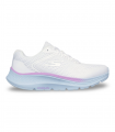 Deportivo blanco con detalles lila Skechers Go Run Consistent, ligero