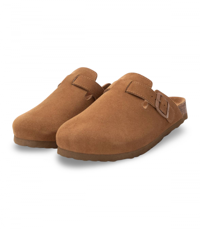Zueco bio camel con hebilla XTI 142871, cómodo