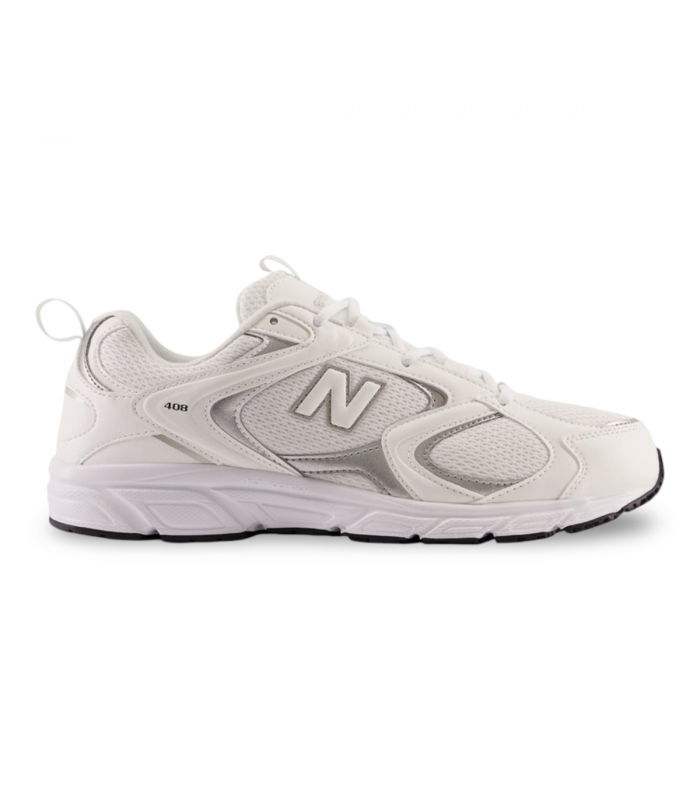 Deportivo blanco retro ochentero New Balance 408, urbano y atemporal