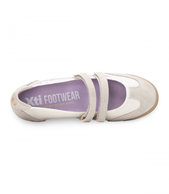 Bailarina sneaker hielo con velcros XTI 145220, tendencia