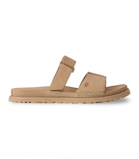 Sandalia slide mostaza UGG GoldenGaze, minimal y cómoda