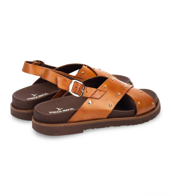 Sandalia brandy tiras con tachas Pikolinos Aitana W7Z-0995
